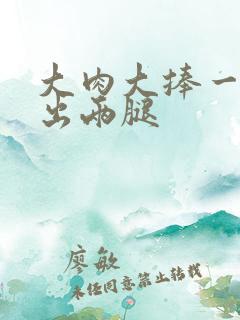 大肉大捧一进一出两腿