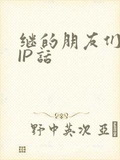 继的朋友们SVIP话