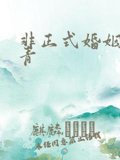 非正式婚姻雾里青