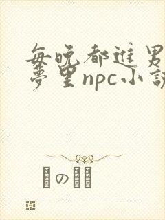 每晚都进男神的梦里npc小说