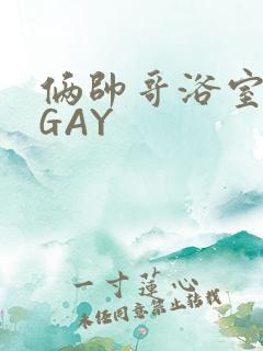 俩帅哥浴室互攻GAY