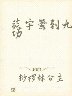 苏宇签到九转玄功