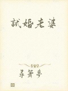 试婚老婆