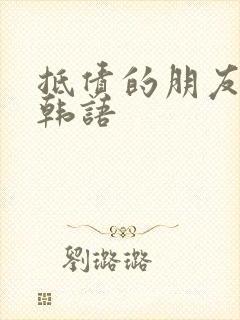 抵债的朋友麦子韩语