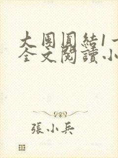 大团圆结1一6全文阅读小说