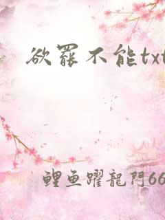 欲罢不能txt