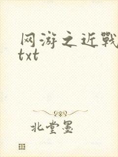 网游之近战法师txt