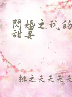 闪婚之我的惹火甜妻