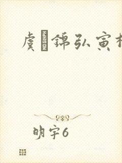 虞娰锦弘寅柳沁