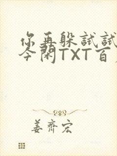 你再躲试试BY今闲TXT百度网盘