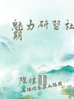 魅力研习社43期