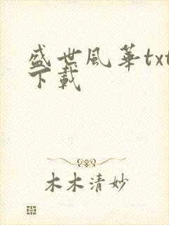 盛世风华txt下载