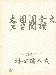 大团圆全文完整免费阅读