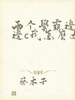 两个学霸边做题边c我怎么办