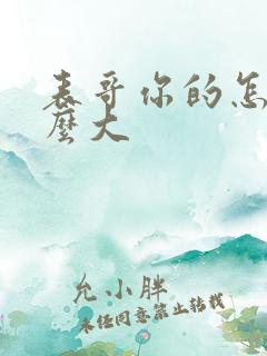 表哥你的怎么那么大