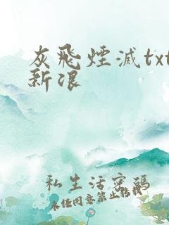 灰飞烟灭txt新浪