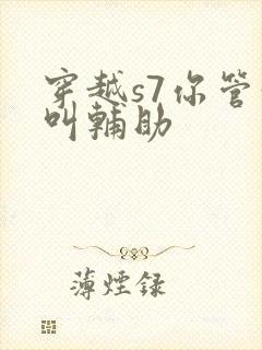 穿越s7你管这叫辅助