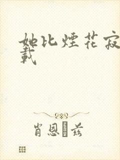 她比烟花寂寞下载