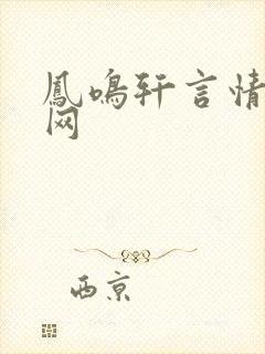 凤鸣轩言情小说网