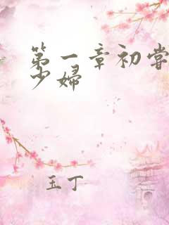 第一章初尝云雨少妇