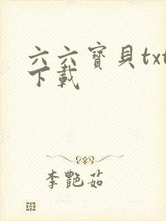 六六宝贝txt下载