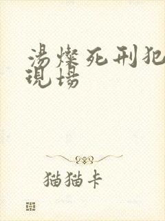 汤灿死刑犯枪决现场