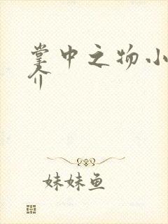 掌中之物小说简介