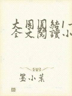 大团圆结1一6全文阅读小说