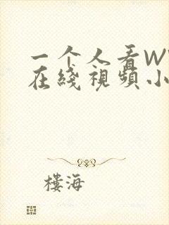 一个人看WWW在线视频小说