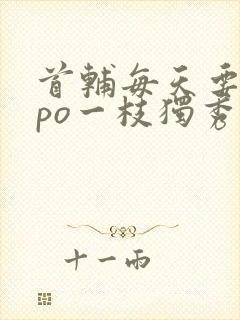 首辅每天要不够po一枝独秀全文