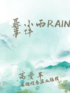 聂小雨RAIN事件