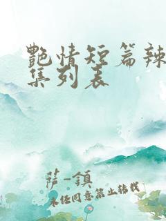 艳情短篇辣文合集列表