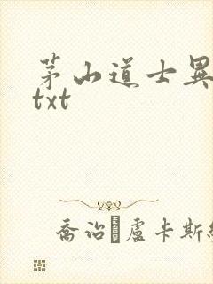 茅山道士异界游txt