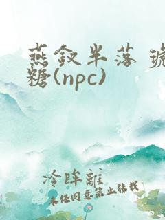 燕钗半落 琥珀糖(npc)