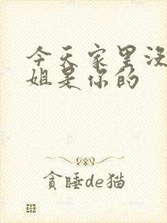 今天家里没人姐姐是你的