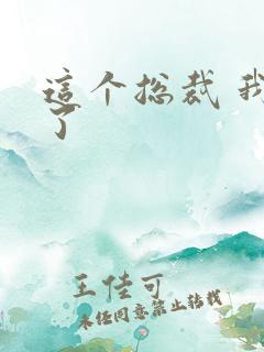 这个总裁 我要了