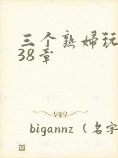 三个熟妇玩双飞38章