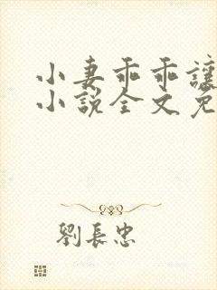 小妻乖乖让我宠小说全文免费阅读