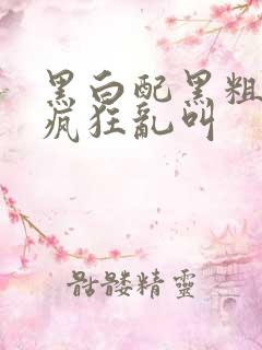 黑白配黑粗硬大疯狂乱叫