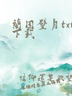 兰因璧月txt下载