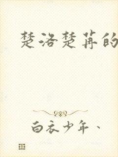 楚洛楚苒的小说