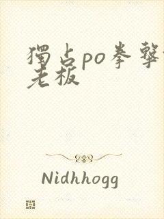 独占po拳击馆老板