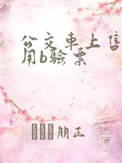 公交车上售票员用b验票