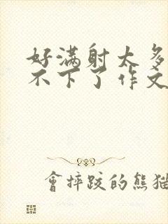 好满射太多了装不下了作文