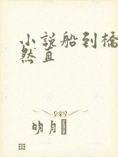 小说船到桥头自然直