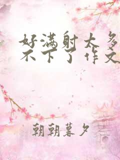 好满射太多了装不下了作文