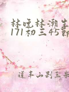 林晚林潮生if171初三45节