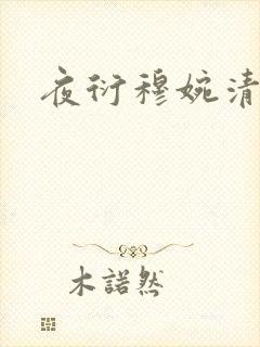 夜衍穆婉清小说