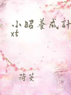 小昭养成计划txt