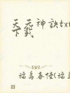 天元神诀txt下载
